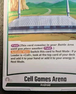 Cell Games Arena FB02-102 Foil Rare Blazing Aura Dragon Ball Super Card Game - Image 4