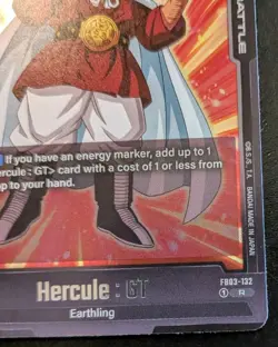 Hercule : GT FB03-132 Foil Rare Raging Roar Dragon Ball Super Card Game - Image 5