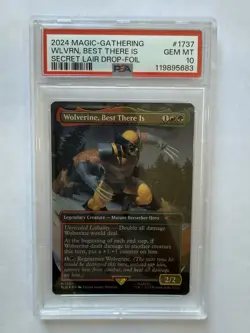 2024 Magic the Gathering Wolverine Secret Lair Foil PSA 10 Trading Card Game TCG - Image 1