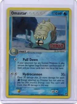 Pokemon Card - Omastar Reverse Stamp - 20/108 - EX Power Keepers - 2007 - Image 1