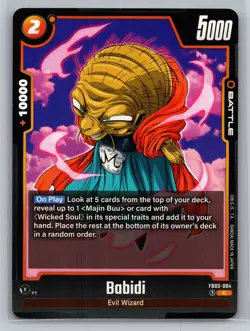 Dragon Ball Super Card Game Raging Roar #FB03-084 Babidi - Image 1