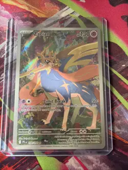 Zacian 100/094 Illustration Rare Pokemon TCG Phantasmal Flames MINT Card - Image 1