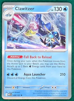 Clawitzer (Holo) - 038/132 - ME01: Mega Evolution (MEG) - Pokemon TCG Card - Image 1