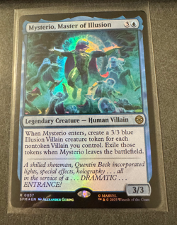 Mysterio, Master of Illusion (Foil) MTG [Marvel's Spider-Man] Near Mint - Image 1
