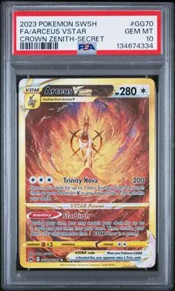 (PSA 10) Pokemon: Crown Zenith - Arceus VSTAR #GG70 [Secret/Full Art] - Image 1