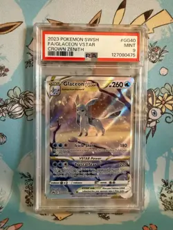 Glaceon Vstar GG40/GG70 Sword Shield Crown Zenith Pokemon PSA 9 - Image 1