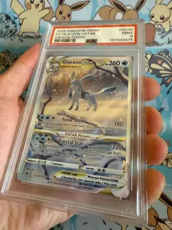 Glaceon Vstar GG40/GG70 Sword Shield Crown Zenith Pokemon PSA 9 - Image 3