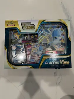 Pokemon TCG Glaceon V STAR Special Collection Box Sealed Evolving Skies Pack - Image 1