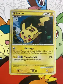 Pikachu HGSS03 Heart Gold Soul Silver Holo Pokemon TCG LP #1087 - Image 1