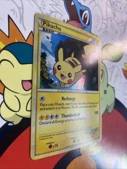 Pikachu HGSS03 Heart Gold Soul Silver Holo Pokemon TCG LP #1087 - Image 2