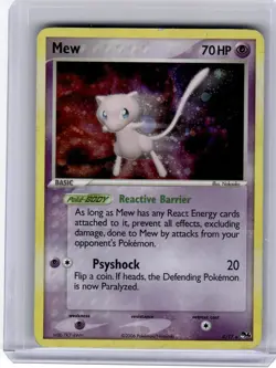 2006 Pokemon-Mew #4 POP Series 4-Rare Holo Damage - Image 1