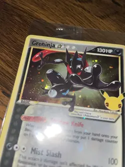 Pokemon Greninja Gold Star Promo SWSH144 Holo Sealed DMG PSA 1 Possible TCG READ - Image 2