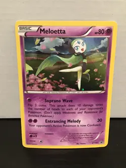 Meloetta XY193 Pokemon Black Star Promo Cosmos Holo - Image 1