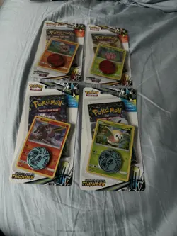 Pokemon Sun and Moon Blister Packs Lost Thunder Factory Sealed Lot of 4 - Image 1