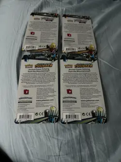 Pokemon Sun and Moon Blister Packs Lost Thunder Factory Sealed Lot of 4 - Image 2