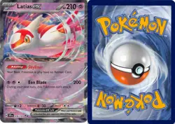 Latias ex 076/191 Double Rare Surging Sparks Pokemon Reverse Holo NM - Image 3