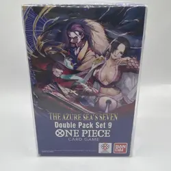 One Piece TCG: Double Pack Set 9 The Azure Sea's Seven - FACTORY SEALED! Lot 3 - Image 1