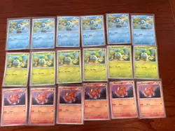 X 6 Pokemon 151 Poster Collection Box Promo 3 Card Set Near Mint/Mint - Image 1