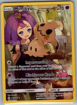 Mimikyu (Secret) 245/236 SM - Cosmic Eclipse - Pokemon Card - NM - Image 1