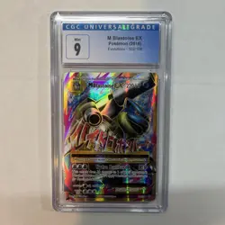 2016 M Blastoise EX Evolutions 102/108 Pokemon Card CGC 9 Mint - Image 1