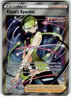 Elesa's Sparkle (Full Art) 260/264 SWSH08: Fusion Strike NM Pokemon Card TCG - Image 1