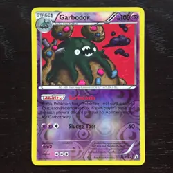 Garbodor 68/113 Pokemon Legendary Treasures B&W Reverse Holo Rare Card VLP - Image 1