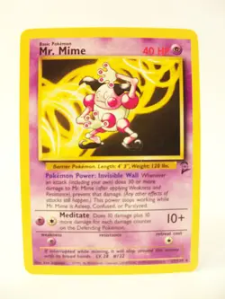 Mr. Mime Base Set 2 Card 27/130 Regular Pokemon TCG Card HP - Image 3