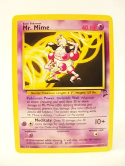 Mr. Mime Base Set 2 Card 27/130 Regular Pokemon TCG Card HP - Image 4