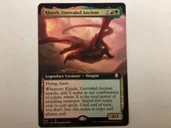 MTG Adventures In The Forgotten Realms KLAUTH, UNRIVALED ANCIENT Ext Art NM 3004 - Image 1