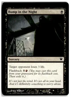 MTG Bump in the Night - Innistrad Misprint Moderately Played English - Image 1