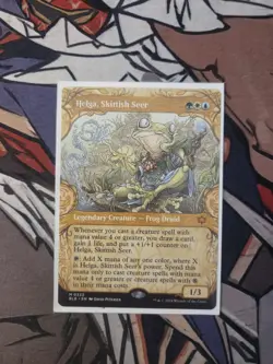MTG Helga Skittish Seer Bloomburrow - NM Non Foil Showcase - Image 1