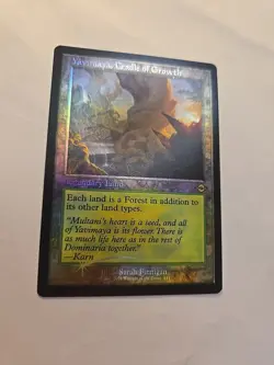 1x ETCHED FOIL Yavimaya, Cradle of Growth Retro Frame MTG Modern Horizons 2 - Image 3