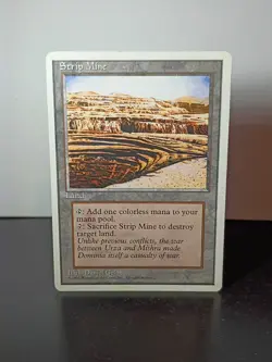 Strip Mine MTG Core Set 4th Edition 363/379 Regular Uncommon LP - Image 1