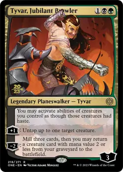 MTG Foil - Tyvar, Jubilant Brawler - 218 / NM / English - Image 1