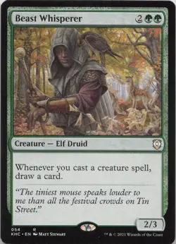 Beast Whisperer R Commander: Kaldheim 54 LP-NM - Image 1