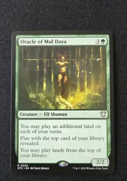 MTG - Oracle of Mul Daya - Commander: Outlaws of Thunder Junction - NM Rare #200 - Image 1