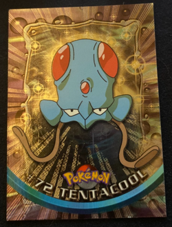 Pokemon #72 Tentacool Topps Trading Card Holo Pokemon Trading Card TCG LP - Image 1