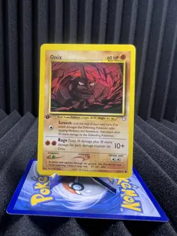 Onix 69/111 - 1st Edition Regular - Neo Genesis Pokemon Card LP/MP - Image 1