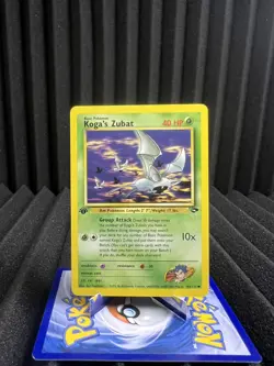Koga's Zubat 83/132 - 1st Edition Gym Challenge - WOTC Pokemon Card LP+/NM - Image 1