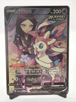 2022 Pokemon Sword and Shield Brilliant Stars Trainers Gallery #TG14 Sylveon V - Image 1