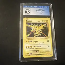 Pokemon TCG 2016 XY Zapdos CGC 8.5 Holo + CGC 8 Reverse Holo 42/108 - Image 3