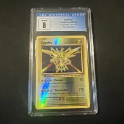 Pokemon TCG 2016 XY Zapdos CGC 8.5 Holo + CGC 8 Reverse Holo 42/108 - Image 4