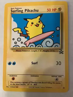 Pokemon TCG Flying Pikachu Promo And Surfing Pikachu Promo Lot Of 2 - Image 3