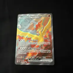 Pokemon Team Rocket's Moltres ex 208/182 Destined Rivals Holo - Image 1