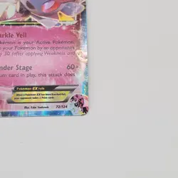 Diancie EX 72/124, Holo, XY Fates Collide, Pokemon TCG, Ultra Rare, 2016, NM - Image 4
