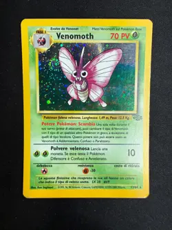 Pokemon Venomoth 13/64 Jungle Rara Holo Unlimited Wizard ITA Carte Vintage - Image 1