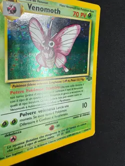 Pokemon Venomoth 13/64 Jungle Rara Holo Unlimited Wizard ITA Carte Vintage - Image 3