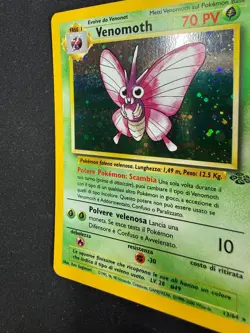 Pokemon Venomoth 13/64 Jungle Rara Holo Unlimited Wizard ITA Carte Vintage - Image 4