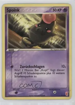 Spoink German Pokemon EX Trainer Kit 2 Plusle & Minun #7 2006 - Image 1