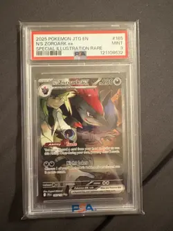 2025 POKEMON JOURNEY TOGETHER #185/159 N'S ZOROARK EX SPECIAL ILLUSTRATION PSA 9 - Image 1
